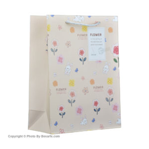 پاکت هدیه سایز متوسط طرح گل