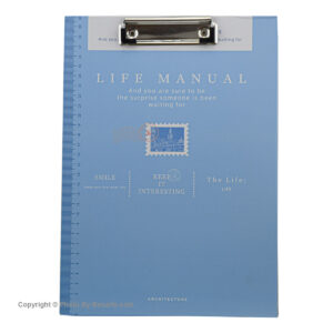تخته شاسی A4 خط کش دار طرح LIFE MANUAL