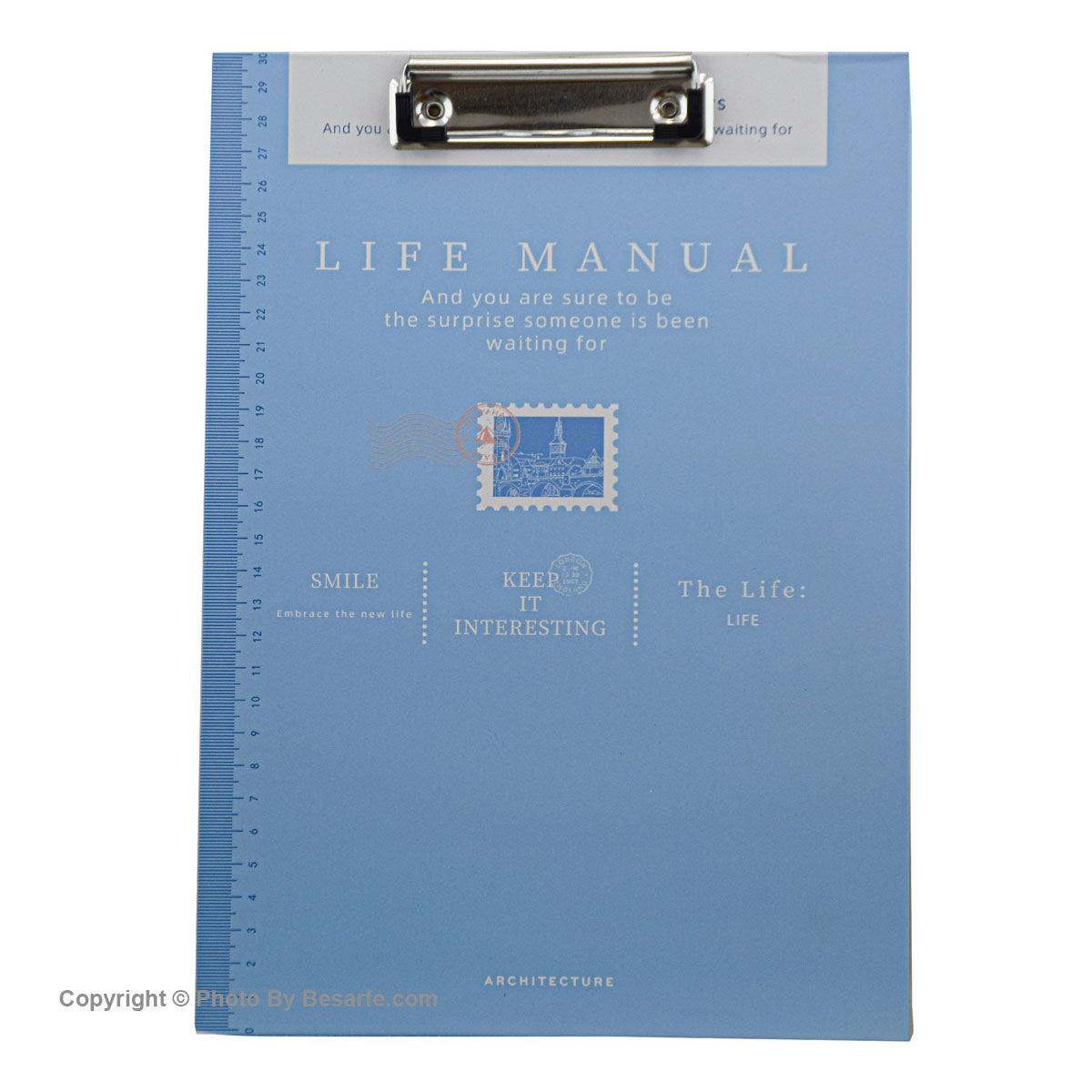 تخته شاسی A4 خط کش دار طرح LIFE MANUAL