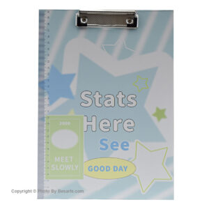 تخته شاسی A4 خط کش دار طرح Stats Here See