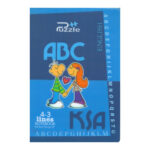 دفتر 4 خط 50 برگ پازل طرح ABC آبی