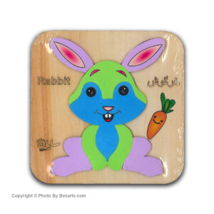 پازل چوبی سایان طرح خرگوش