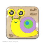 پازل چوبی طرح حلزون سایان