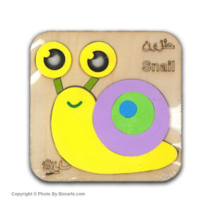 پازل چوبی طرح حلزون سایان