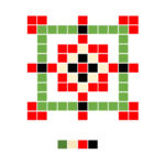 پیکسل آرت طرح توت فرنگی