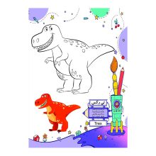 کتاب رنگ آمیزی آشنایی با دایناسورها
