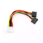 Molex to 2 SATA Power Adapter Converter