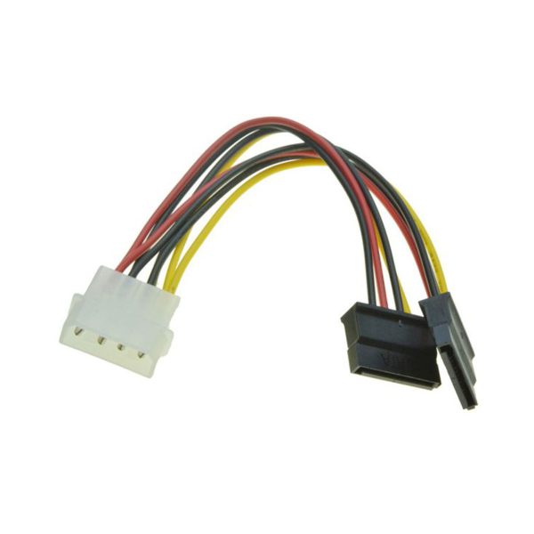 Molex to 2 SATA Power Adapter Converter