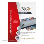 NAC Laminating Pouch Film Glossy 100 Sheets A4 150mic