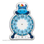 Paria Student Learning Clock Blue Cow