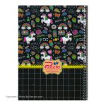 Puzzle 50 Sheet Checkered Notebook Black