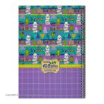 Puzzle 50 Sheet Checkered Notebook Purple