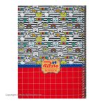Puzzle 50 Sheet Checkered Notebook Red