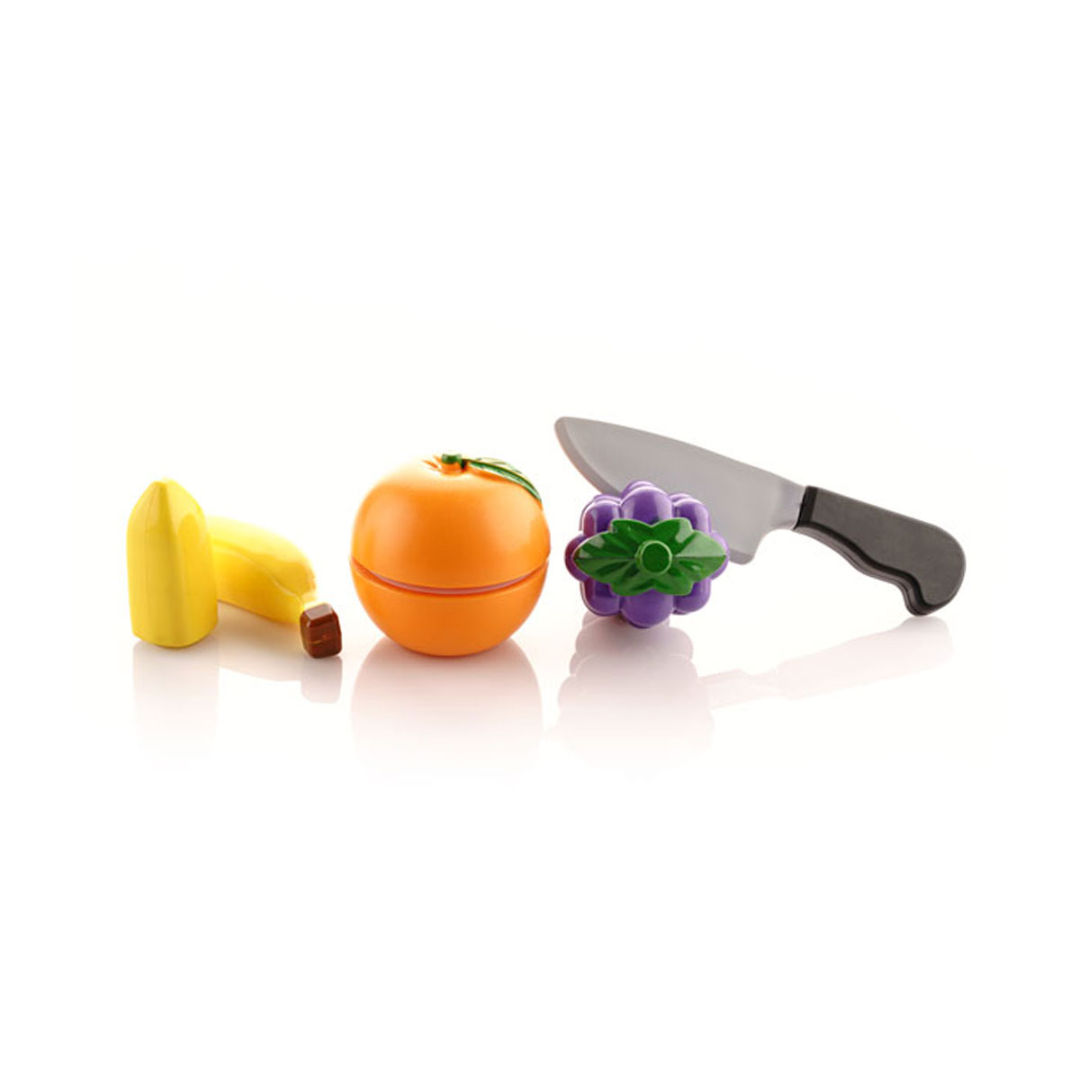 اسباب بازی میوه های برشی انگور و موز و پرتقال