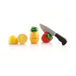 اسباب بازی میوه های برشی توت فرنگی و لیمو و آناناس