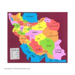پازل آموزشی چیچینک مدل پازل نقشه ایران